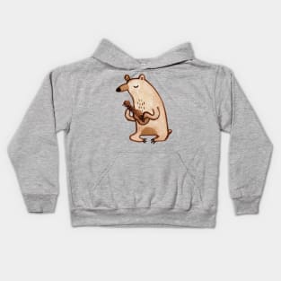 Ukulele Bear Kids Hoodie